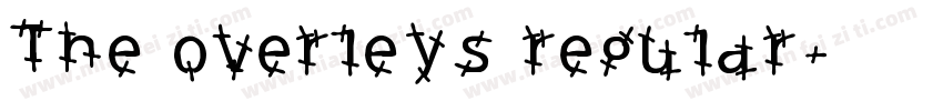 The overleys regular字体转换